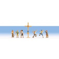 Noch 15874 - Mountain Hikers w/Cross Noch 15874 - Mountain Hikers w/Cross