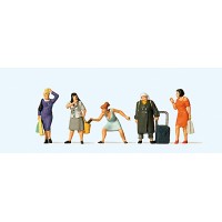 Preiser 10665 Women Shopping HO Scale pkg (5)