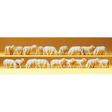 Preiser 14161 - Sheep Wht 18/