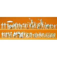 Preiser 16342 - Fair vistrs/shwmn unp 60/