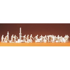 Preiser 16348 - Workers at the shed 21/