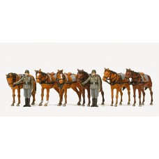 Preiser 16597 - Soldiers w/Horses
