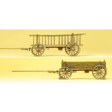 Preiser 30413 - Rack Wagon & Box Wagon