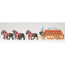 Preiser 30437 - Beerwagon w/Hrs Lowenbrau