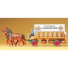 Preiser 30462 - Beer wagon 1890's