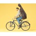 Preiser 45070 - Music student on bicycle
