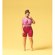 Preiser 45502 - Woman w/Hot Dog