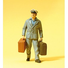 Preiser 45511 - US Porter w/Luggage
