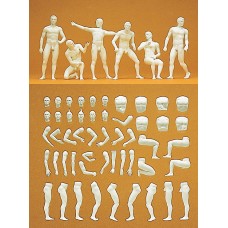 Preiser 45900 - Adam model figs unptd  6/
