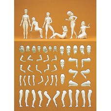 Preiser 45901 - Eve model figs unptd   6/