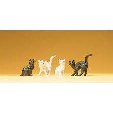 Preiser 47063 - Cats Assorted 4/