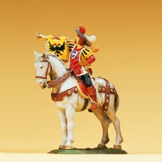 Preiser 52352 - Trumpeter on horse 1:25