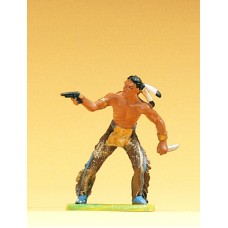 Preiser 54606 - Indian with gun & knife