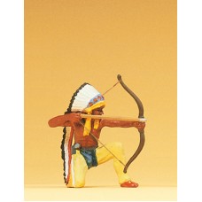 Preiser 54614 - Indian chief w/bow kneelg