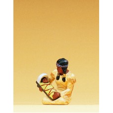 Preiser 54616 - Indian squaw w/child
