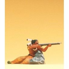 Preiser 54617 - Ind warrior shooting gun