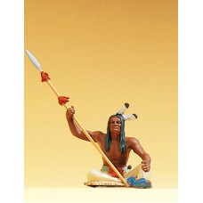 Preiser 54618 - Indian sitting w/spear