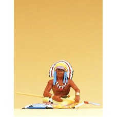 Preiser 54621 - Ind chief sitting w/spear