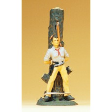 Preiser 54800 - Cowboy tied to tree