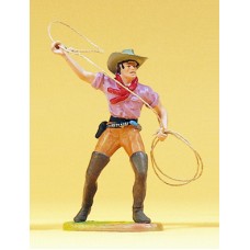 Preiser 54807 - Cowboy with lasso