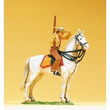 Preiser 54820 - Cowboy on wht horse-stng