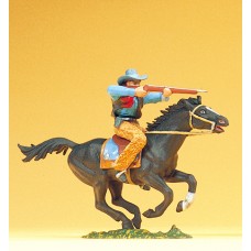 Preiser 54821 - Cowboy on horse
