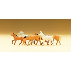 Preiser 79150 - Horses assorted        6/