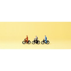 Preiser 80911 - People riding bicycles 3/