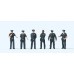 Preiser 10799 Working People -- United States City Police pkg(6) HO 