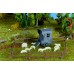 Vollmer 43742 - Shepherds Carriage and flock of sheep